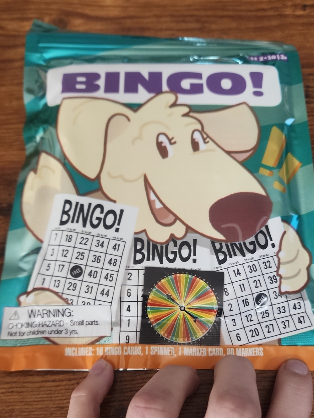 Bingo Game Set with Spinner and Markers - Teal Ages 3 And Up